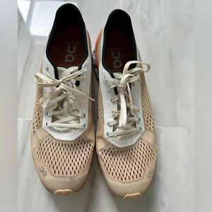 On Running On Cloudboom Women's Running Shoes in Savannah White Size 8.5